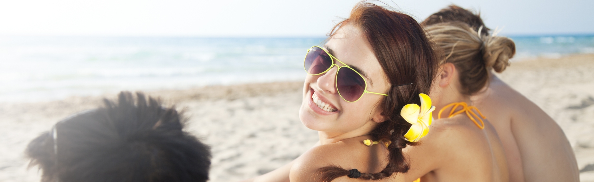 Teen girl in sunglasses